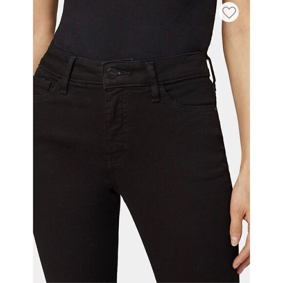 Warp + Weft Womens Jeans Petite 24 JFK Skinny Black Goth Mod Classic - Picture 4 of 5